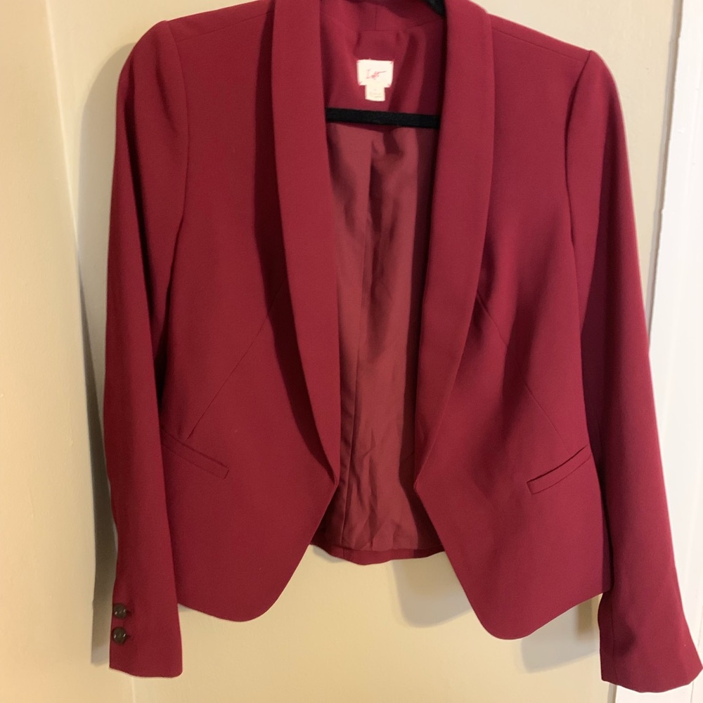 LOFT maroon blazer
